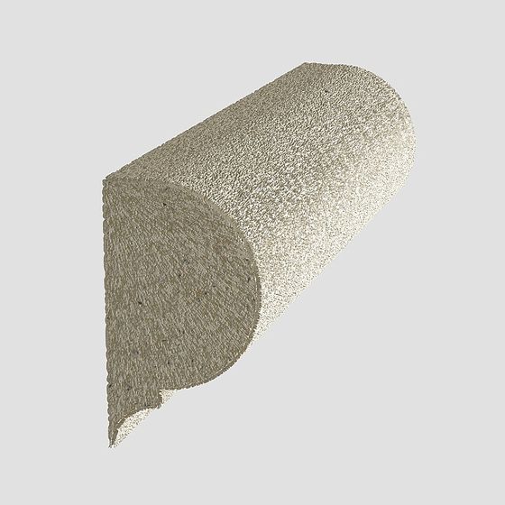 Elegant Gray Column Cap Line 3D Model