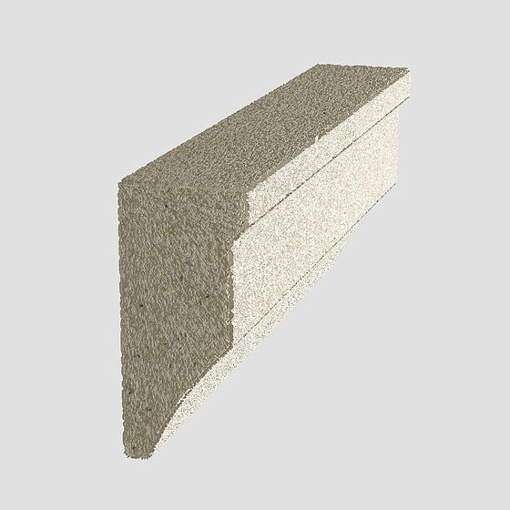 Sleek Decorative Lines 3D Model in Gray