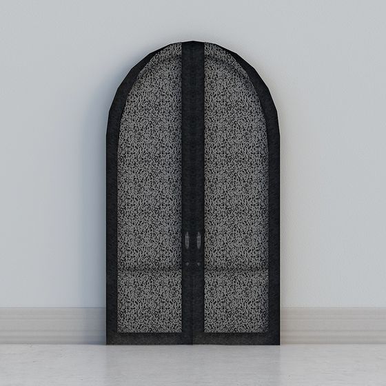 Stylish Arched Stone Door 3D model for Creative Spaces