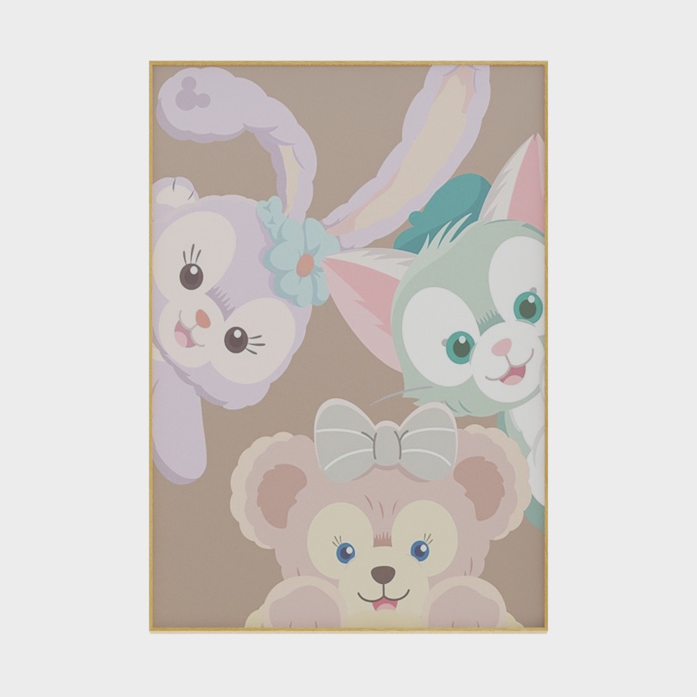 Children's Room Cartoon Bedroom Decoration Painting 3D Model