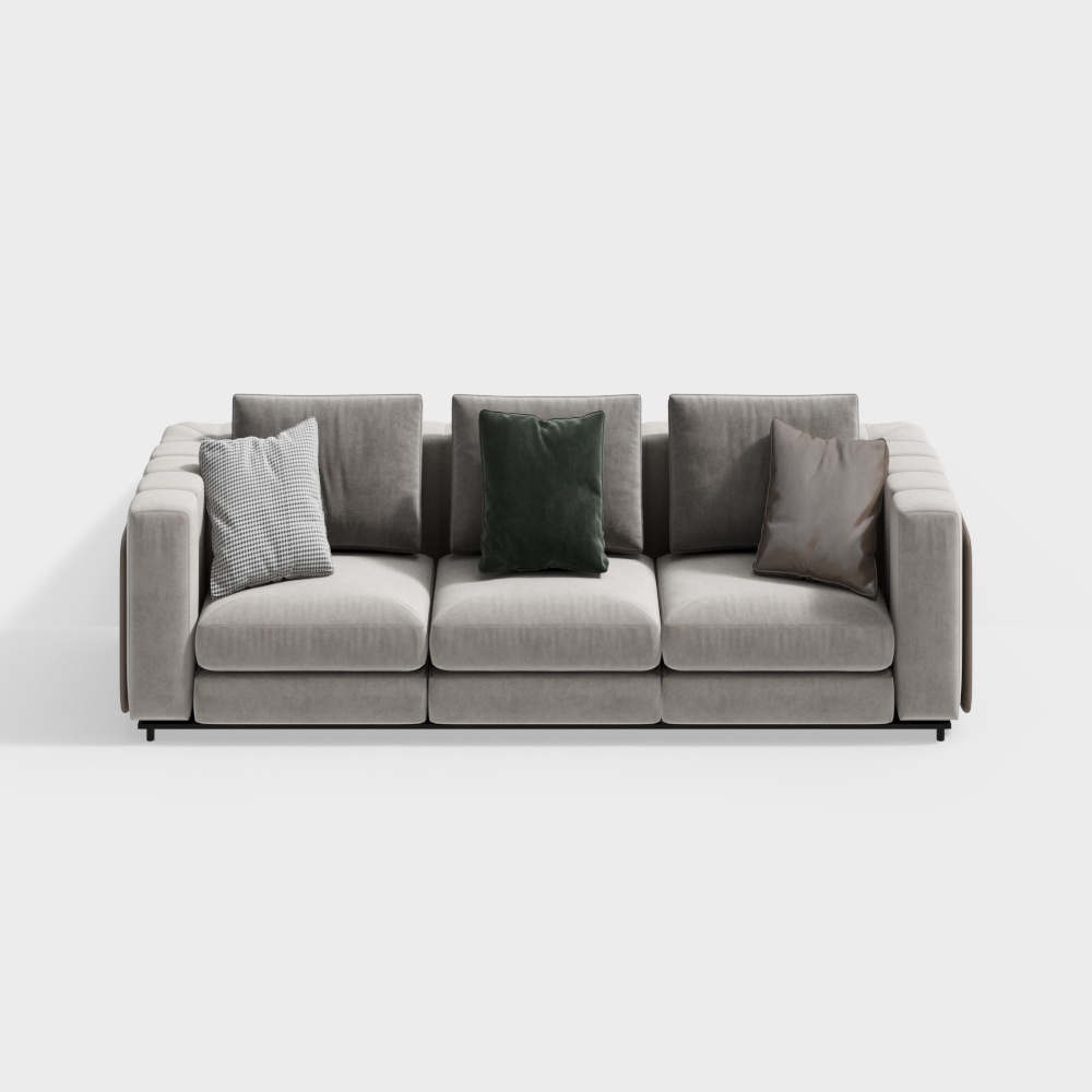 32 peach plum spring wind multi-person sofa