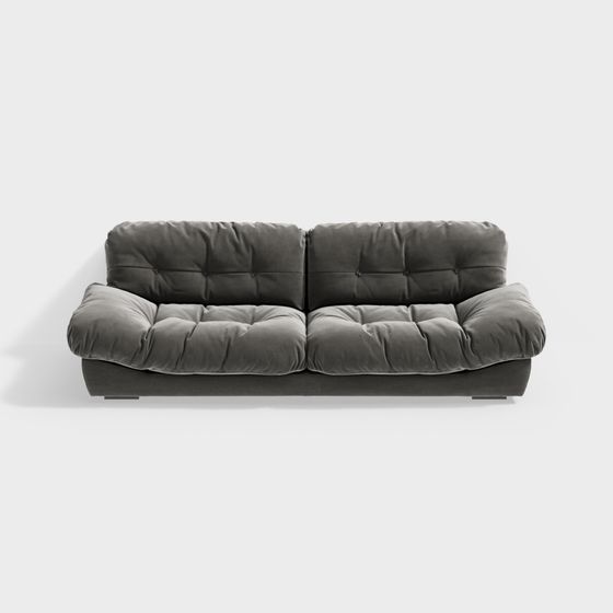 Modern Low Poly Sofa 3D model