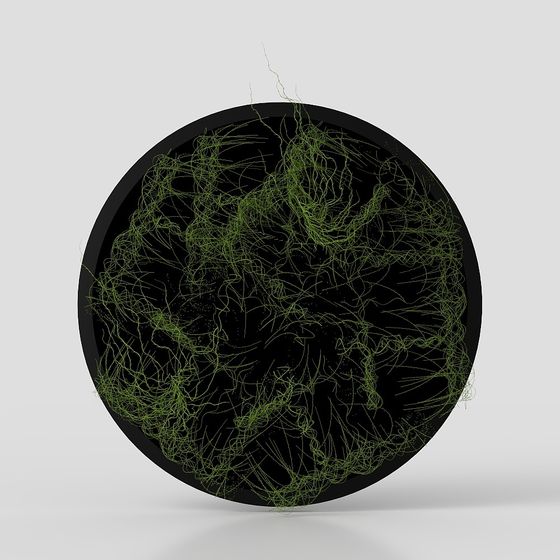 Galactic Vortex Low-Poly 3D Model