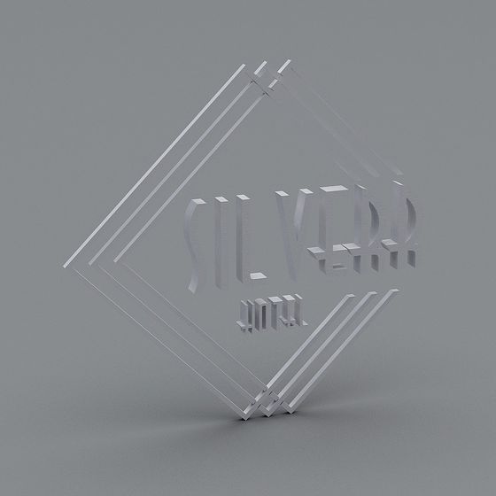 Silver Diamond 3D model - Modern Art Meets Geometry