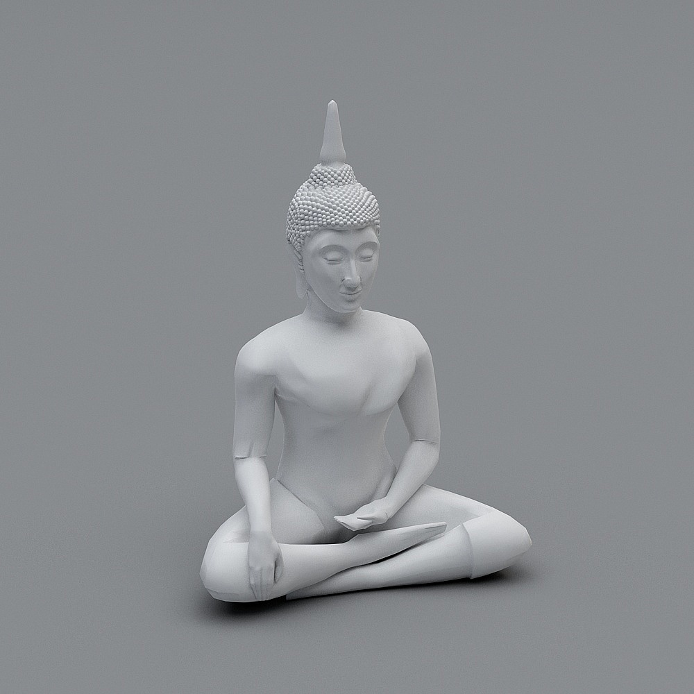 Meditative Buddha 3D model