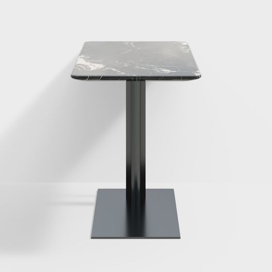 Elegant Marble Dining Table 3D model