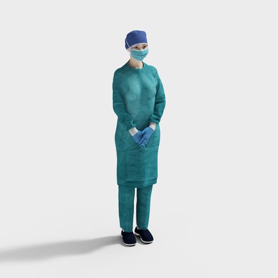 Highly Detailed Doctor 3D Model for Creative Projects