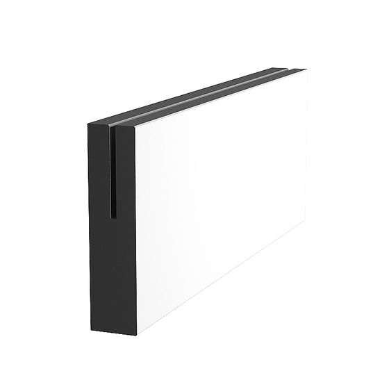 Classic White Skirting Board 3D Model for Home Interiors