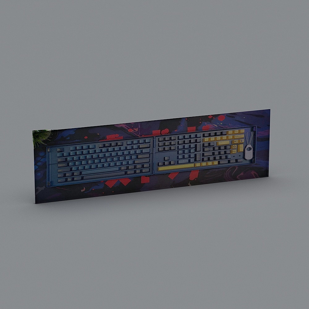Unique Keyboard 3D Model for Creative Projects