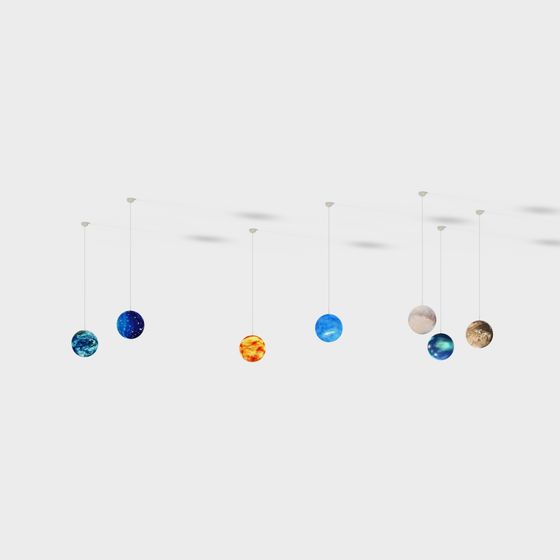 Low Poly Solar System Planets 3D Model