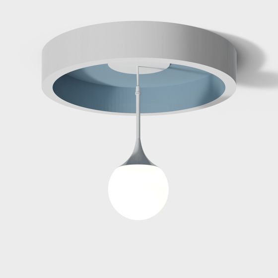 Modern Minimalist Suspension Light 3D model