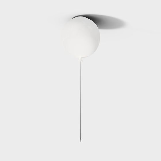 Elegant Balloon Light 3D model for Creative Spaces
