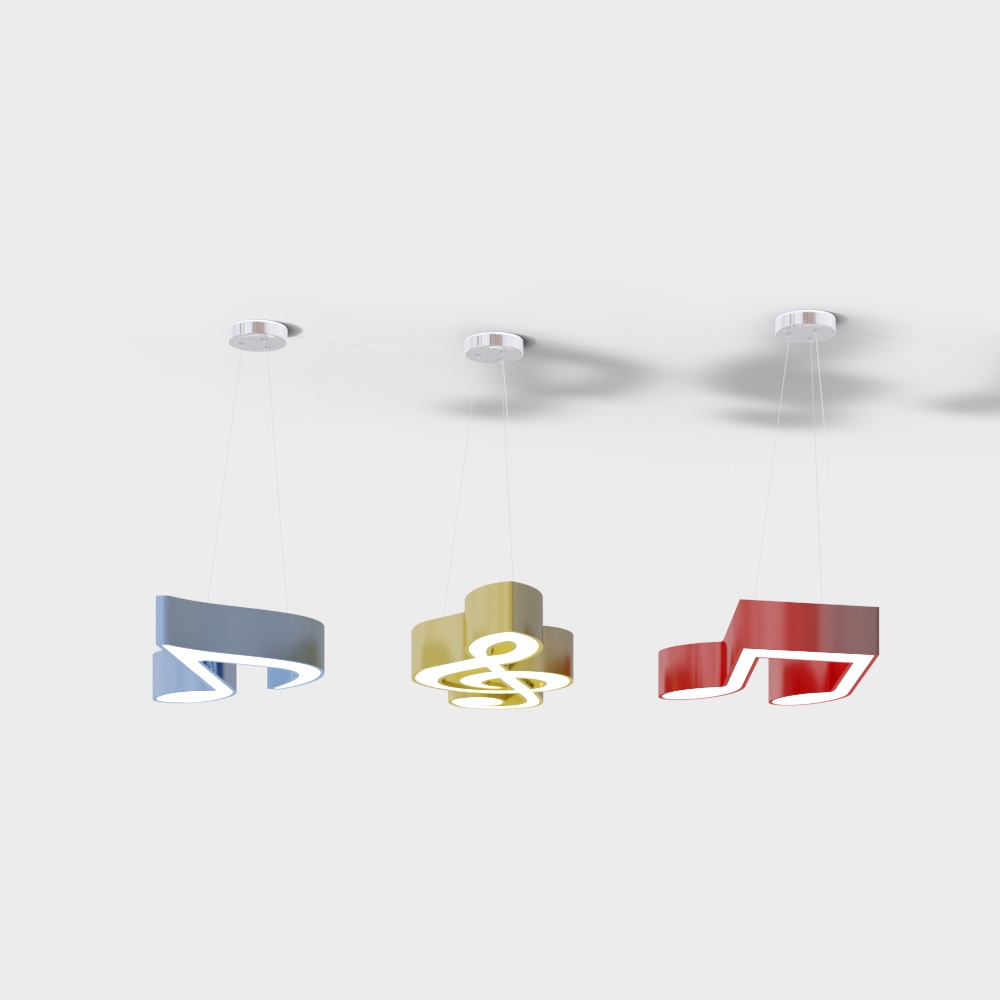 Modern shaped chandelier notes