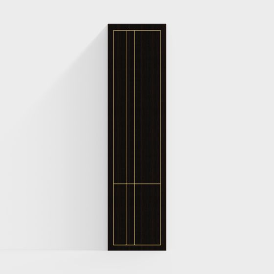Elegant Wooden Panel 3D model