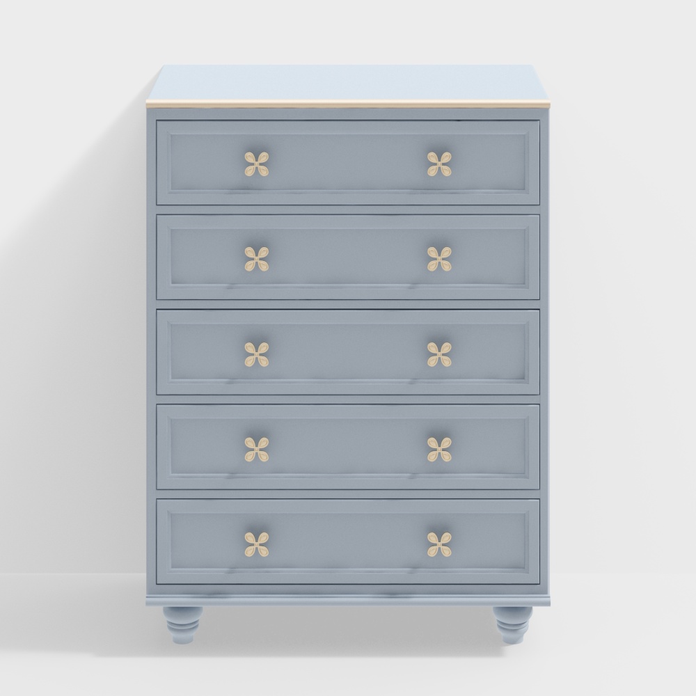 PACB1339-AU [Xanh dương] Tủ có ngăn kéo Audrey