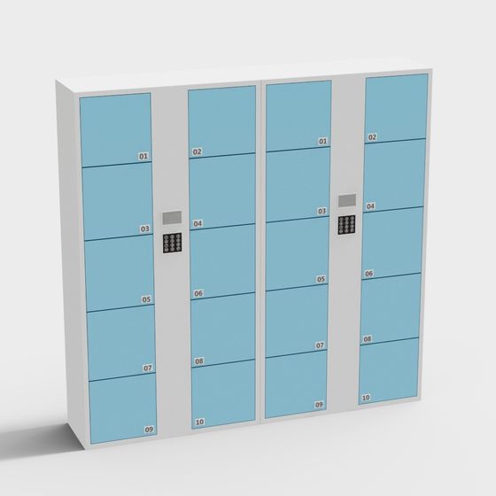 Smart Storage Cabinet 3D model for Modern Interiors
