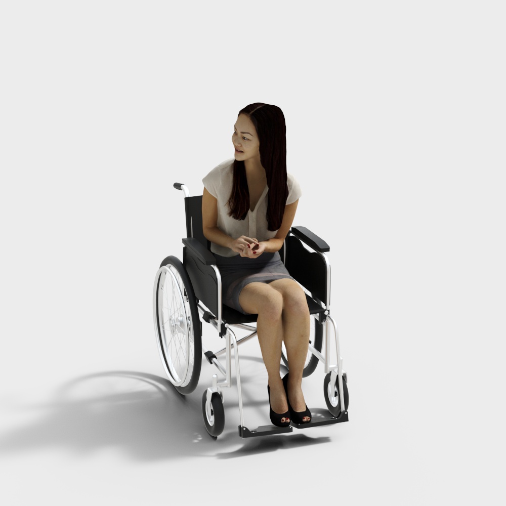 Mujer Moderna en Silla de Ruedas