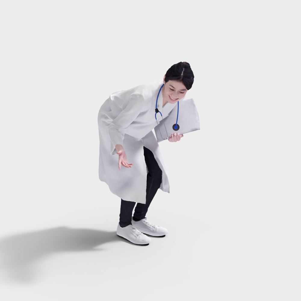 Happy Doctor 3D Model for Engaging Medical Design