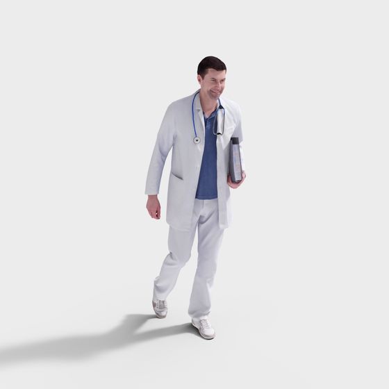 Realistic Doctor 3D model for Medical Projects