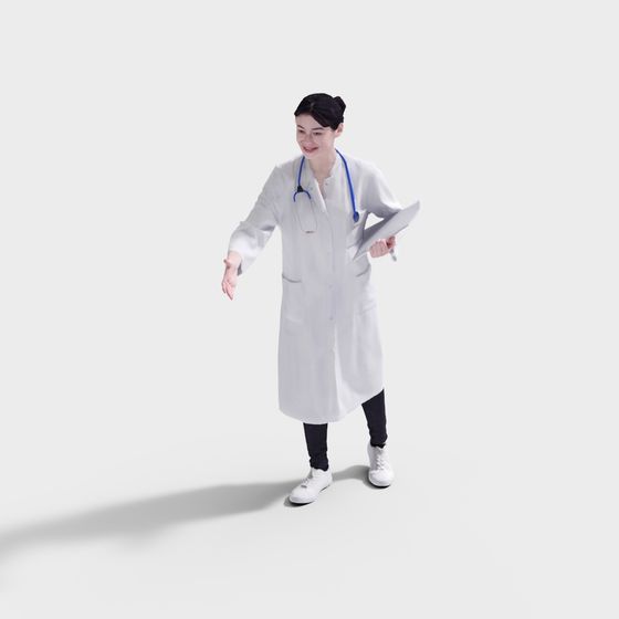 Realistic 3D Doctor Model for Medical Scenarios