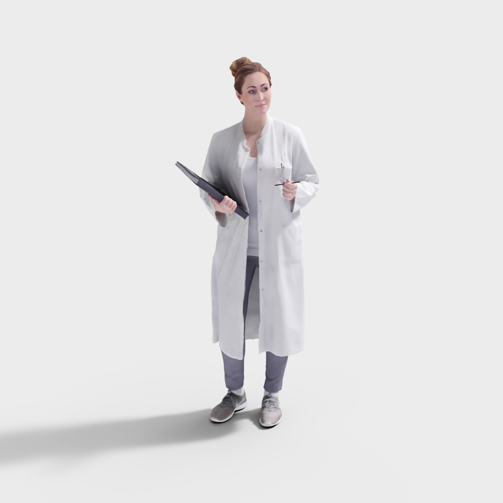 Médecin femme debout moderne