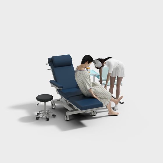 Realistic Hospital Scene 3D model for Medical Environments