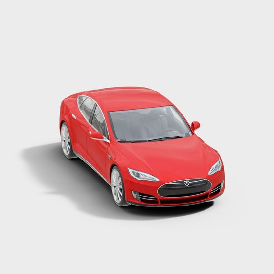 Tesla Model S Low Poly 3D model