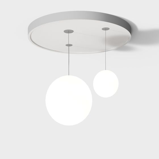 Contemporary Hanging Lamp 3D model