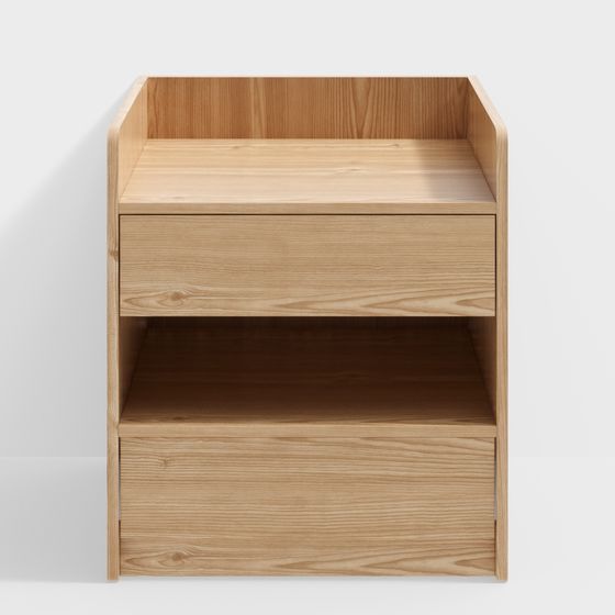 Modern Minimalist Bedside Table 3D model