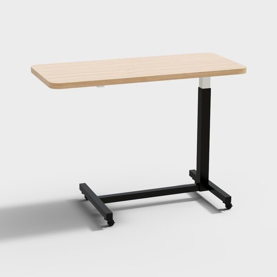 Minimalist Mobile Desk 3D model for Creative Projects