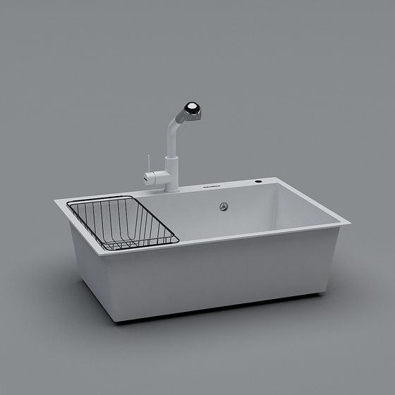 Minimalist Kitchen Sink 3D model