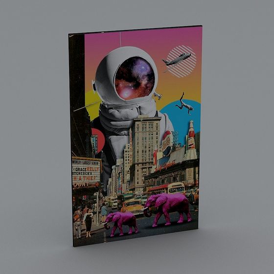 Cosmic Cityscape 3D model for Creative Projects