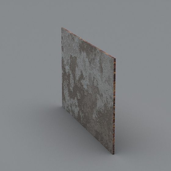 Industrial Style Concrete Wall 3D model