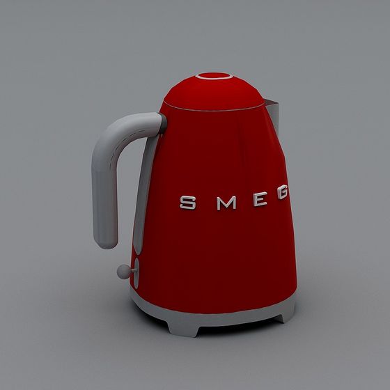 Retro Modern SMEG Electric Kettle 3D model