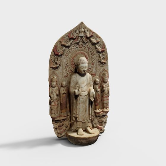 Buddha Statue 3D Model for Cultural Integration