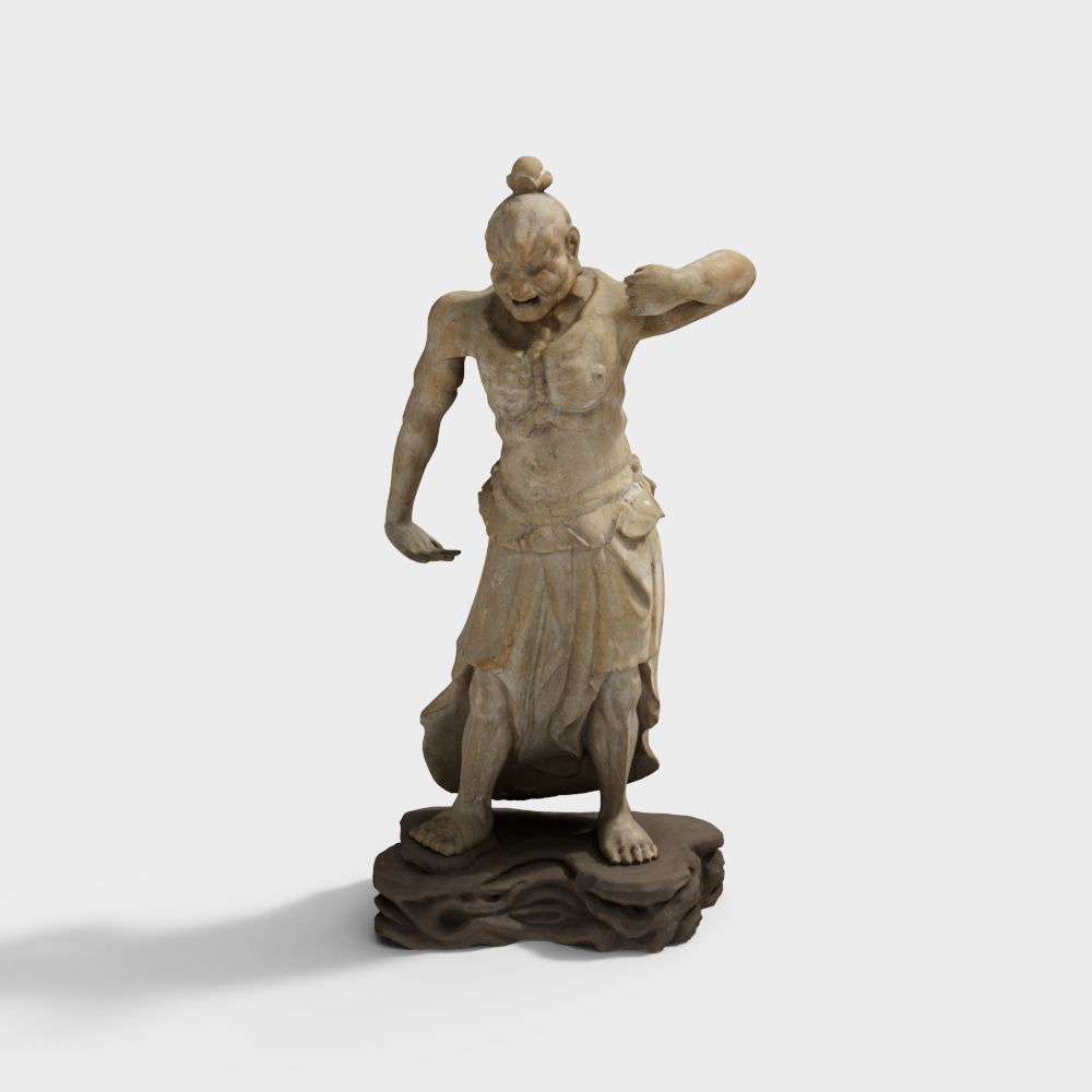 Angry Warrior 3D Model for Creative Projects