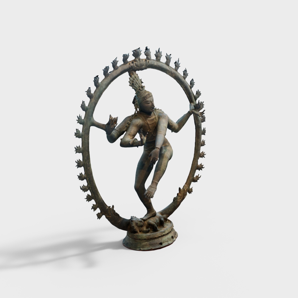 Exquisite Nataraja 3D Model for Creative Projects