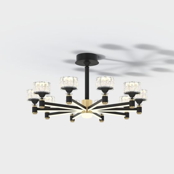 Starburst Chandelier 3D model