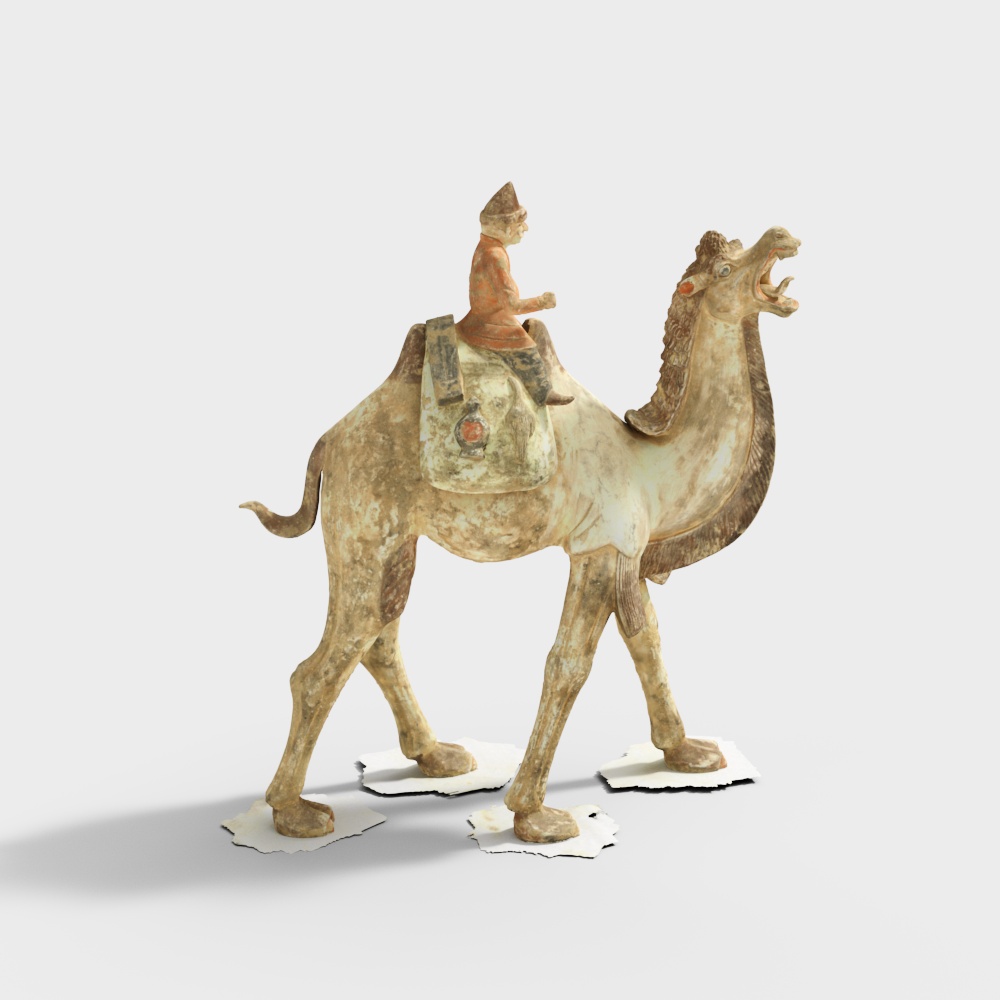 Low Poly Camel 3D Model for Ancient Silk Road