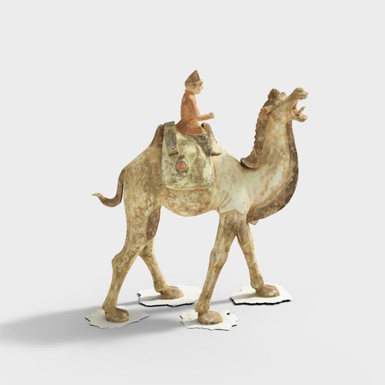 Low Poly Camel 3D Model for Ancient Silk Road