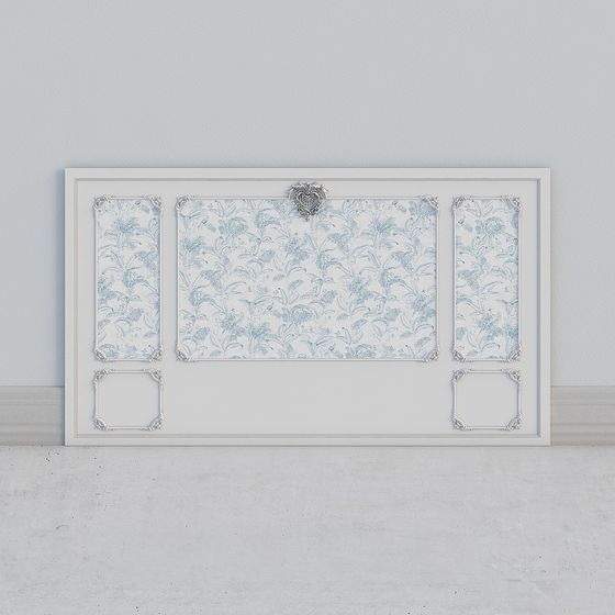 Vintage Wallpaper Panel 3D model