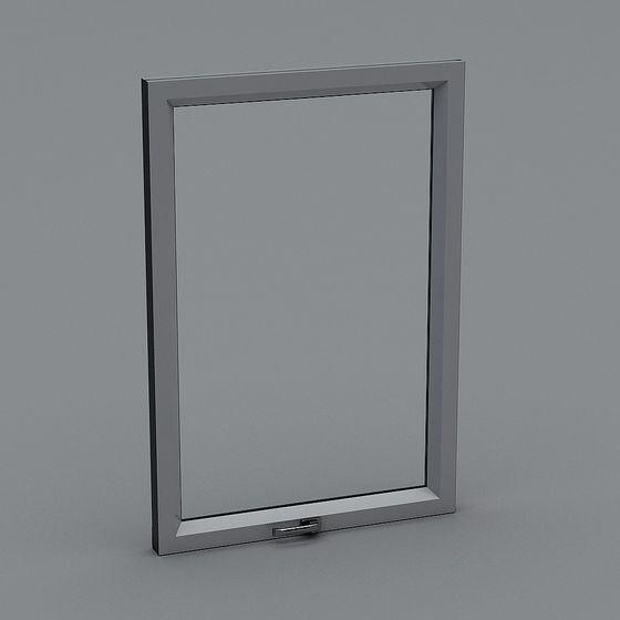 Black Extrapolated Window 3D Model for Unique Designs