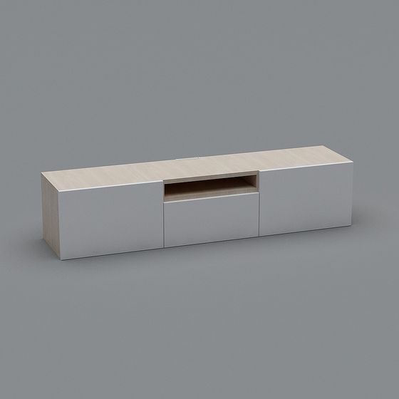 Modern Minimalist TV Stand 3D model