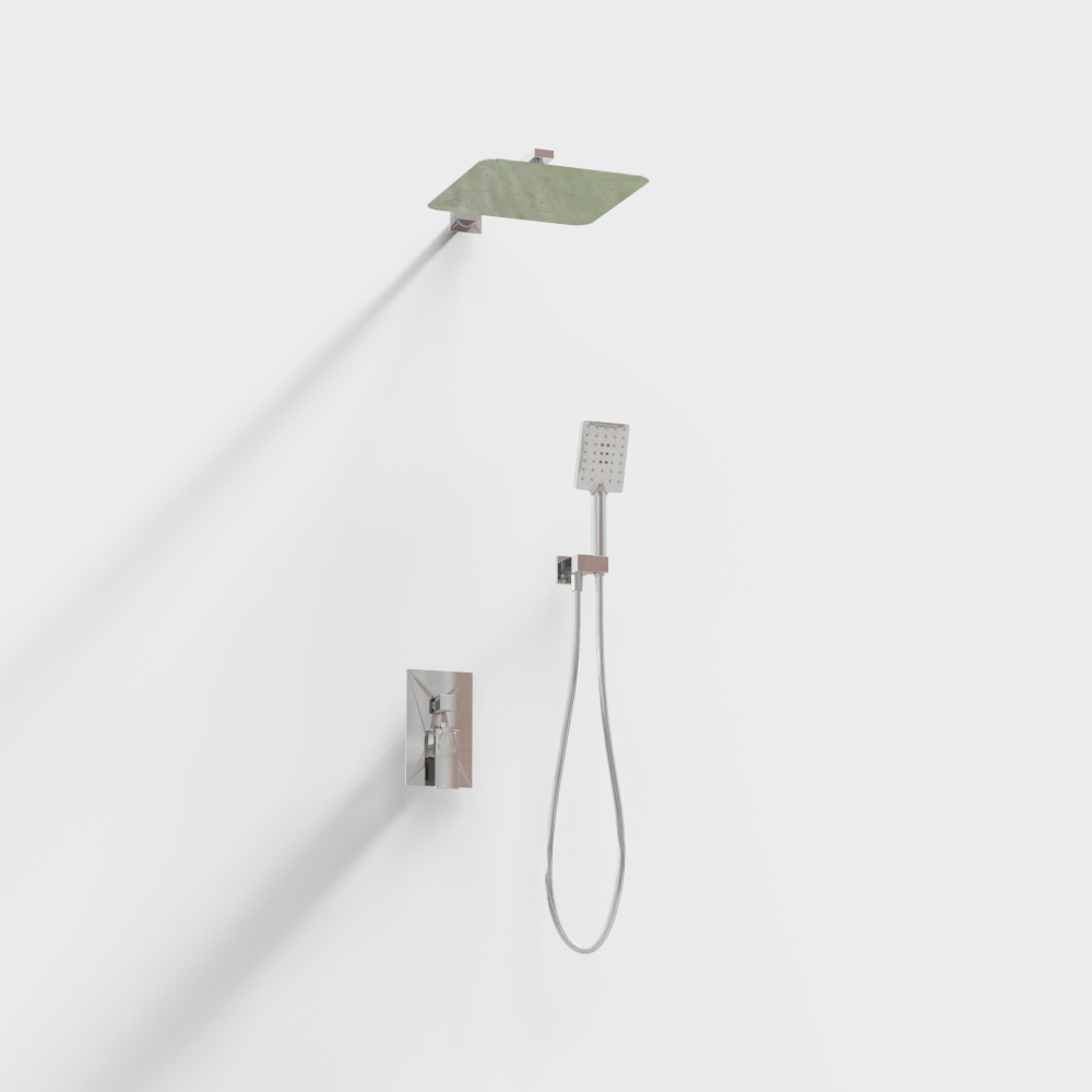 Amaca - Doccia Grande con Temperatura Costante Integrata - Lavabo a Muro