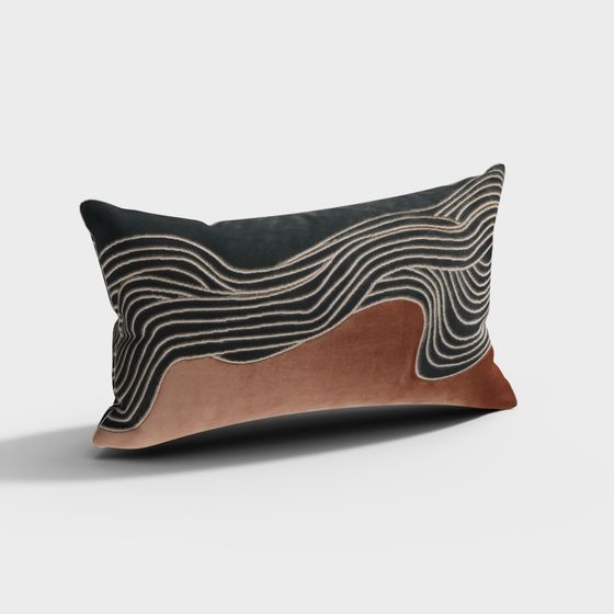 Low-Poly Artistic Pillowcase 3D Model