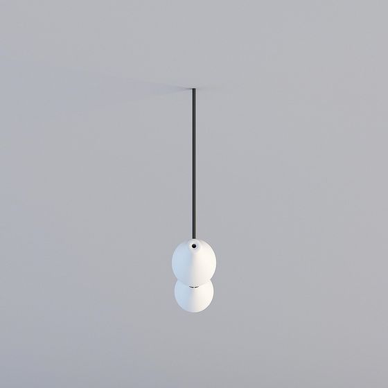 Sphere Duo 3D Model Pendant Light