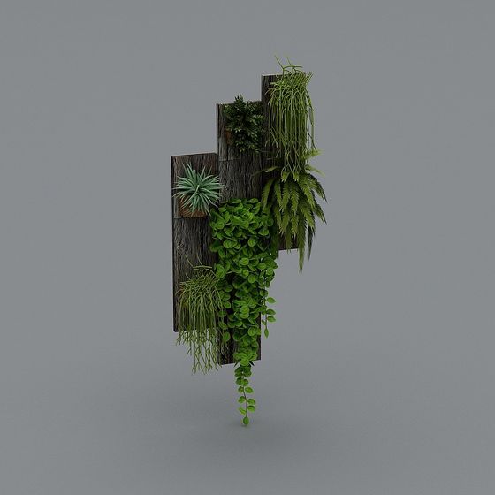 Urban Green Wall 3D model
