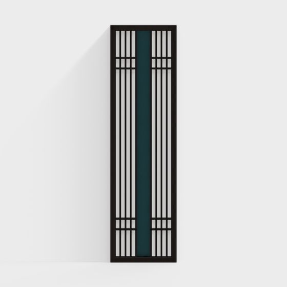 Oriental Screen 3D model for Interior Design