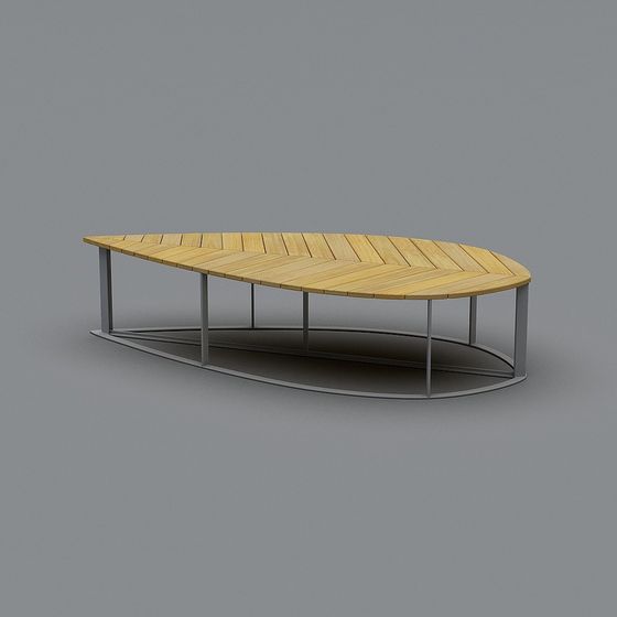 Herringbone Coffee Table 3D model