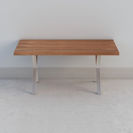 Modern Urban Workspace Desk 3D model